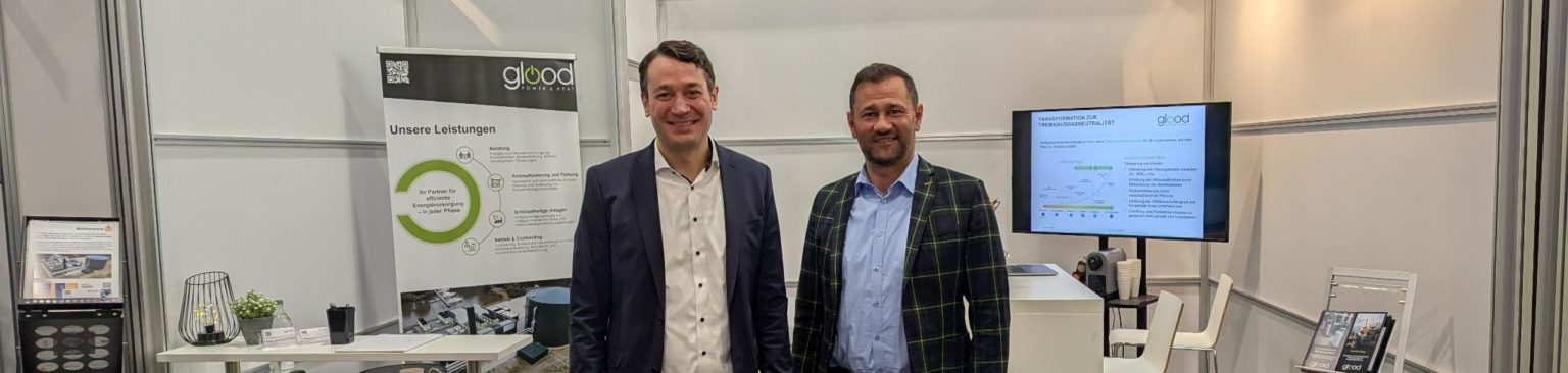 Mamun Adeili und Martin Rechl am Messestand auf der HeatExpo